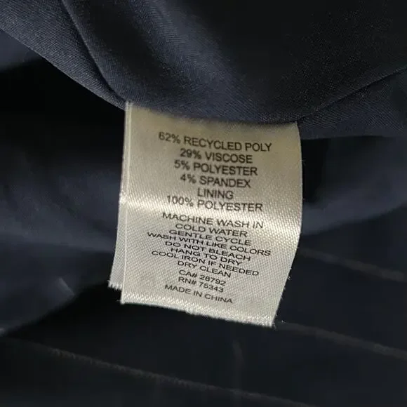 Navy Pinstripe Vest Size 6 - Picture 10 of 11